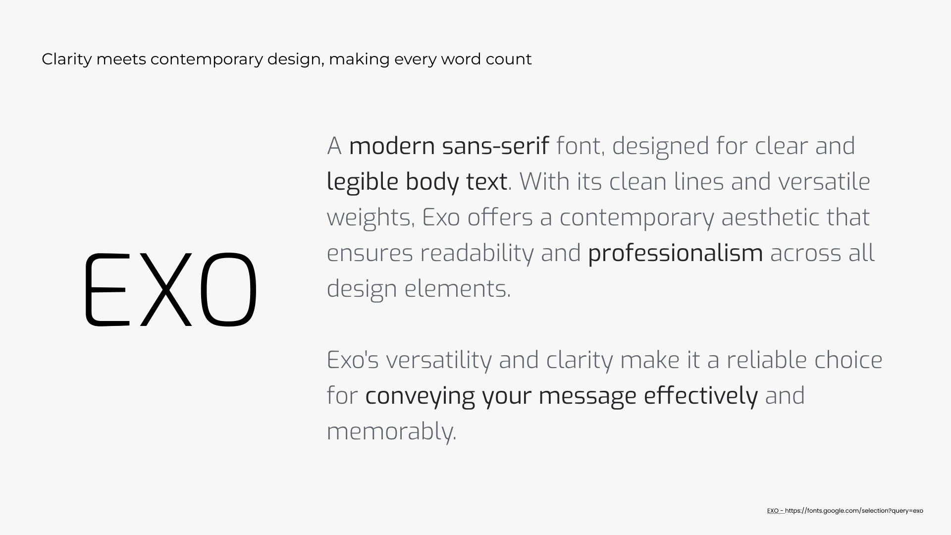 Typography - example 1 of 2